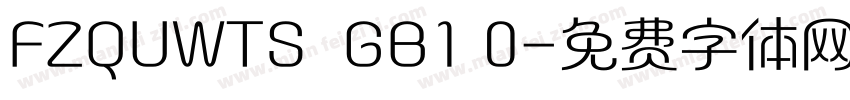 FZQUWTS  GB1 0字体转换